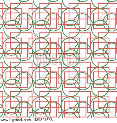 Geometric Abstract Seamless Pattern. Retro Background. Endless Repeatable Print