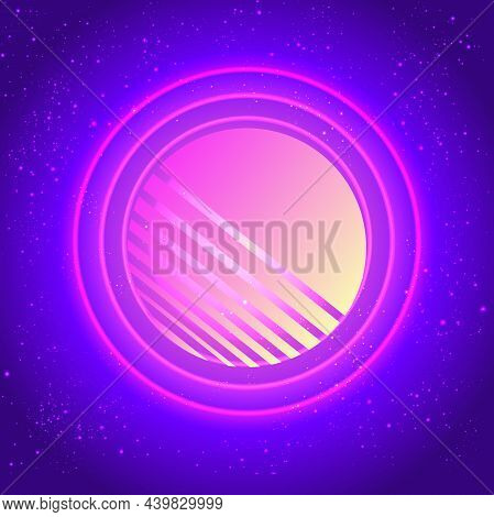 Retro Vintage 80s Or 90s Geometric Style Abstract Background. Good Design For Textile T-shirt Print 