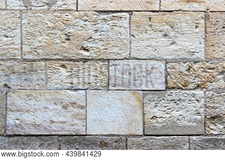 Wall Made Of Natural Stones As A Background