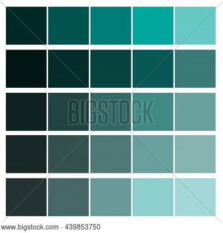 Blue Color Palette. Fashion Element. Pastel Tone. Cosmetic Concept. Interior Art Design. Vector Illu