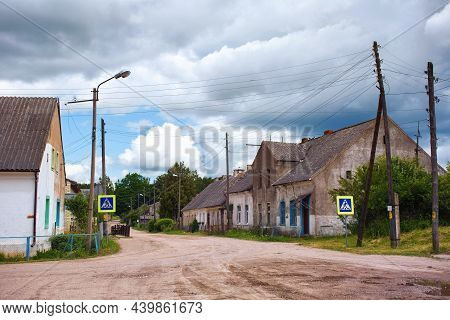 Old Historical German Buildings In The Village Of Krasnolesye (former Gross-rominten) In The Kalinin