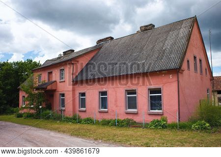 Old Historical German Buildings In The Village Of Krasnolesye (former Gross-rominten) In The Kalinin