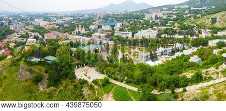 Panoramic View Of Pyatigorsk On A Summer Day, Resort Town In Stavropol Region, Russia.