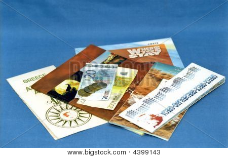 Dinero y mapas de Grecia