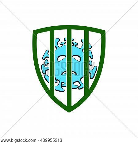 A Bold Icon For Quarantine Virus The Prevent The Spread Of Germs