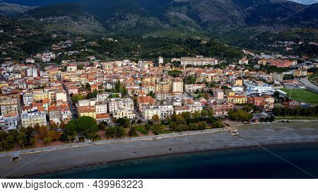 Amazing Landscape At The West Coast Of Italy In The Region Of Sapri Salerno - Aerial View - Travel P