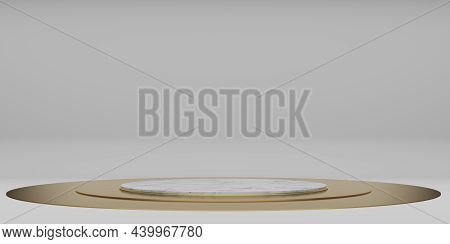 Minimalist Concept Circle Stage Simple Circle Pallet Dark Zen Concept Stage Abstract Base Background