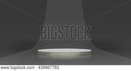Minimalist Concept Circle Stage Simple Circle Pallet Dark Zen Concept Stage Abstract Base Background