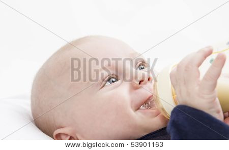 Nursling With Milk Bottle