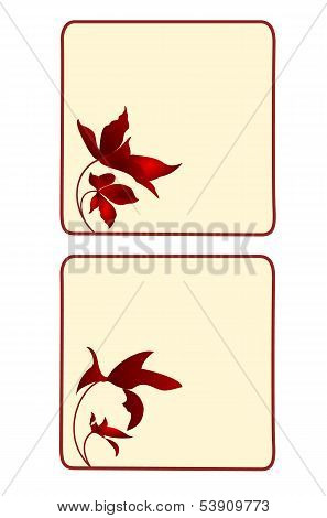 Button, Banner, Square With Floral Second Set.eps
