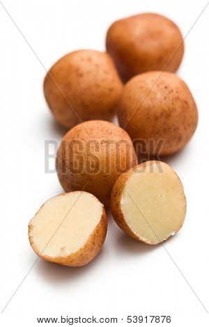 marzipan balls on white background