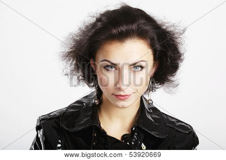 beautiful girl studio portrait