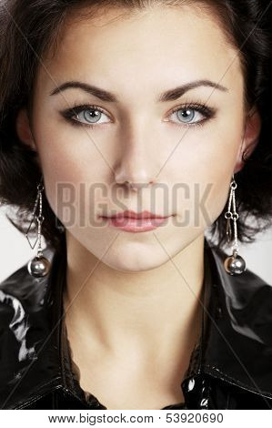 beautiful girl studio portrait
