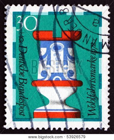 Postage Stamp Germany 1972 Rook, Chess Piece