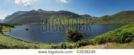 Reflection On Lake District Hills In Crummock