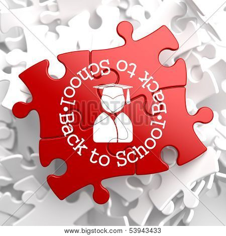 Back to School on Red Puzzle.