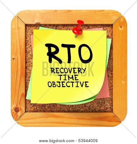 RTO . Yellow Sticker on Bulletin.