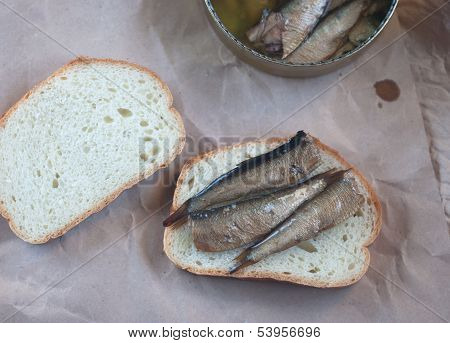 Open Sandwich With Sprats
