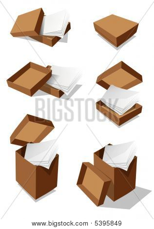 Cajas de papel.
