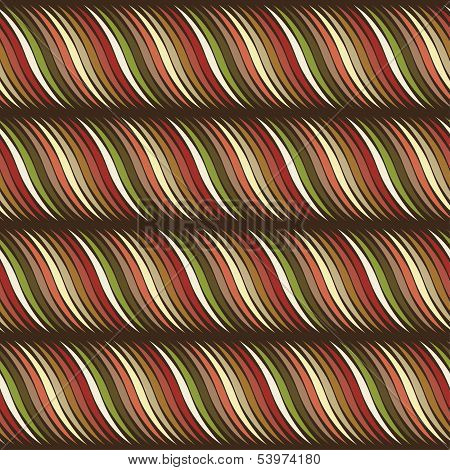 Seamless pattern with wavy stripes