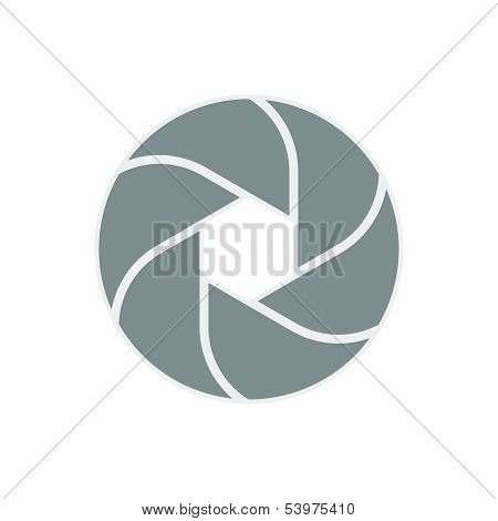 iris diaphragm camera shutter icon