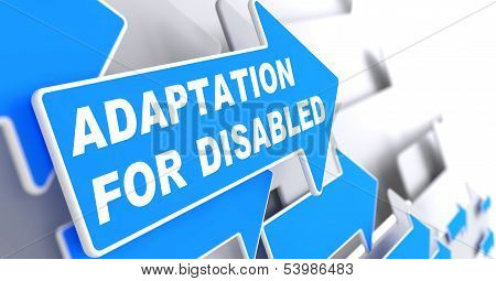 Adaptation for Disabled on Blue Arrow.