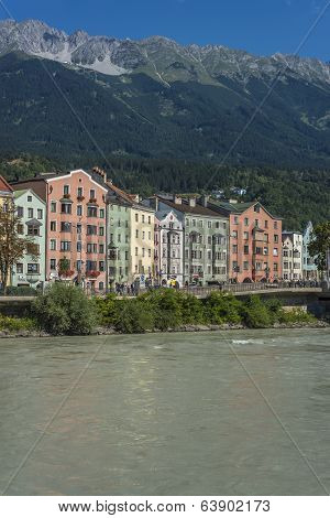 Mariahilf Street In Innsbruck, Austria.