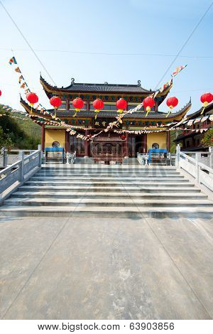 Chinese Temple In Moganshan