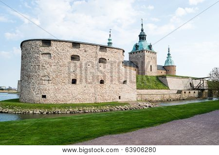 Detail of Kalmar castle in the south eastern Sweden