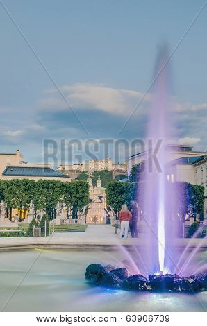Mirabell Garden (mirabellgarten) At Salzburg, Austria