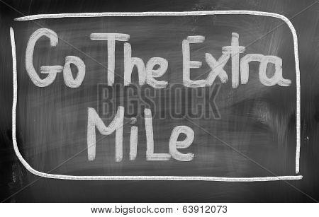 Go The Extra Mile Concept