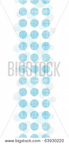 Abstract textile blue polka dots stripes vertical seamless pattern background