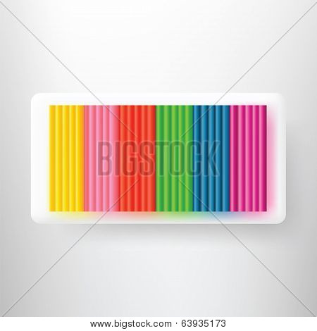 Isolated Colorful Plasticine