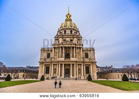 Chapel Of Saint Louis Des Invalides  In Paris.