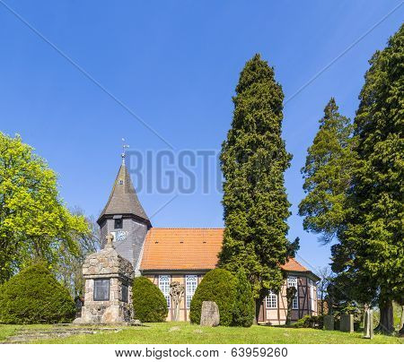Famous Old Church In Osterheide