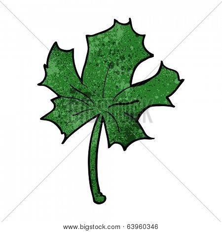 cartoon red maple leaf