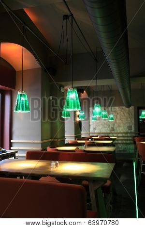 Interior Of Empty Restaurant