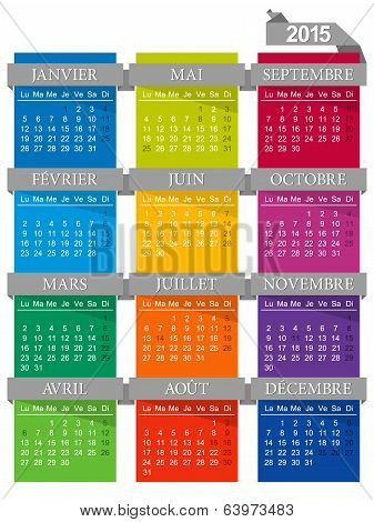 French calendar 2015