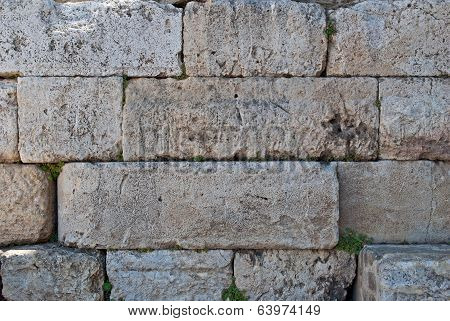 Stone wall.