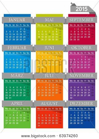 German calendar 2015