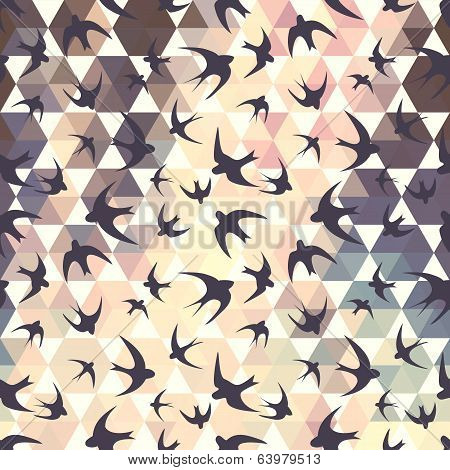 Swallow And Hexagons
