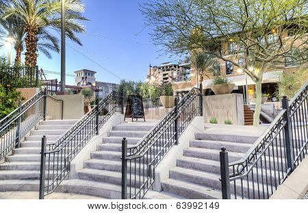 Downtown Scottsdale Arizona in the Waterfront District.