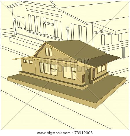 Country Cottage In Tyle 3D