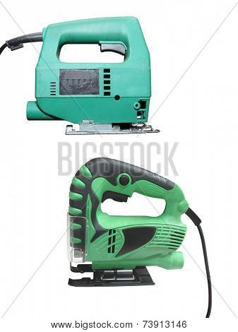 fretsaw under the white background