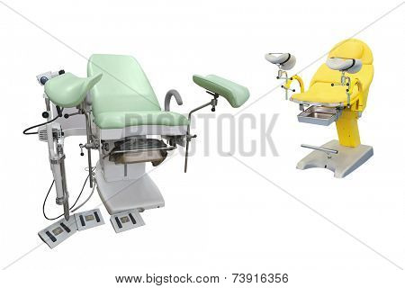Interior of a gynaecologist consulting room