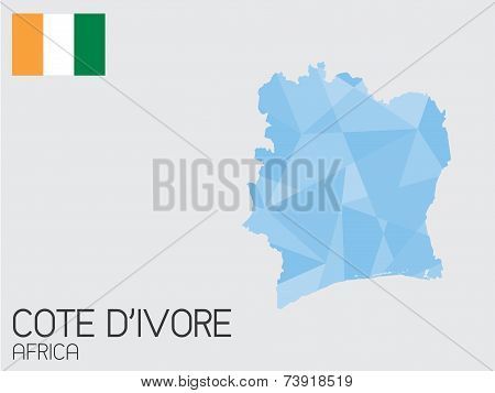 Set Of Infographic Elements For The Country Of Cote Divoire