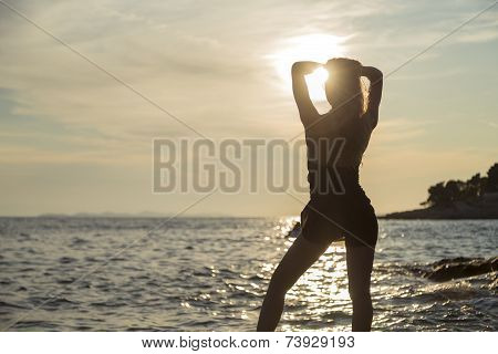Girl At The Sea