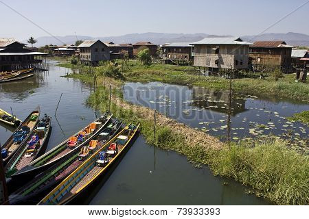 Floating Market On Inle Lake