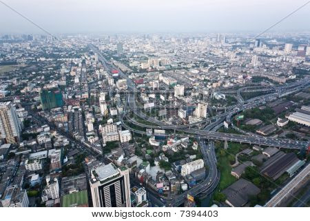 Widok z hotelu Sky Bayoke w Bangkoku