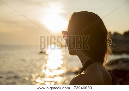 Girl At The Sea